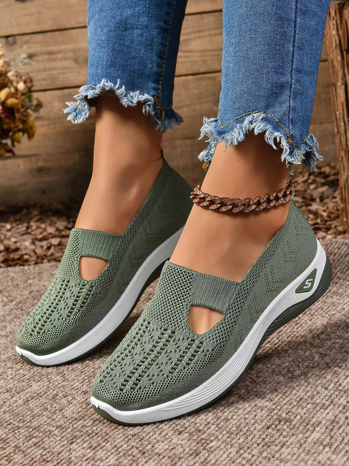 Karina | Dame Slip-On Afslappede Gå Sko