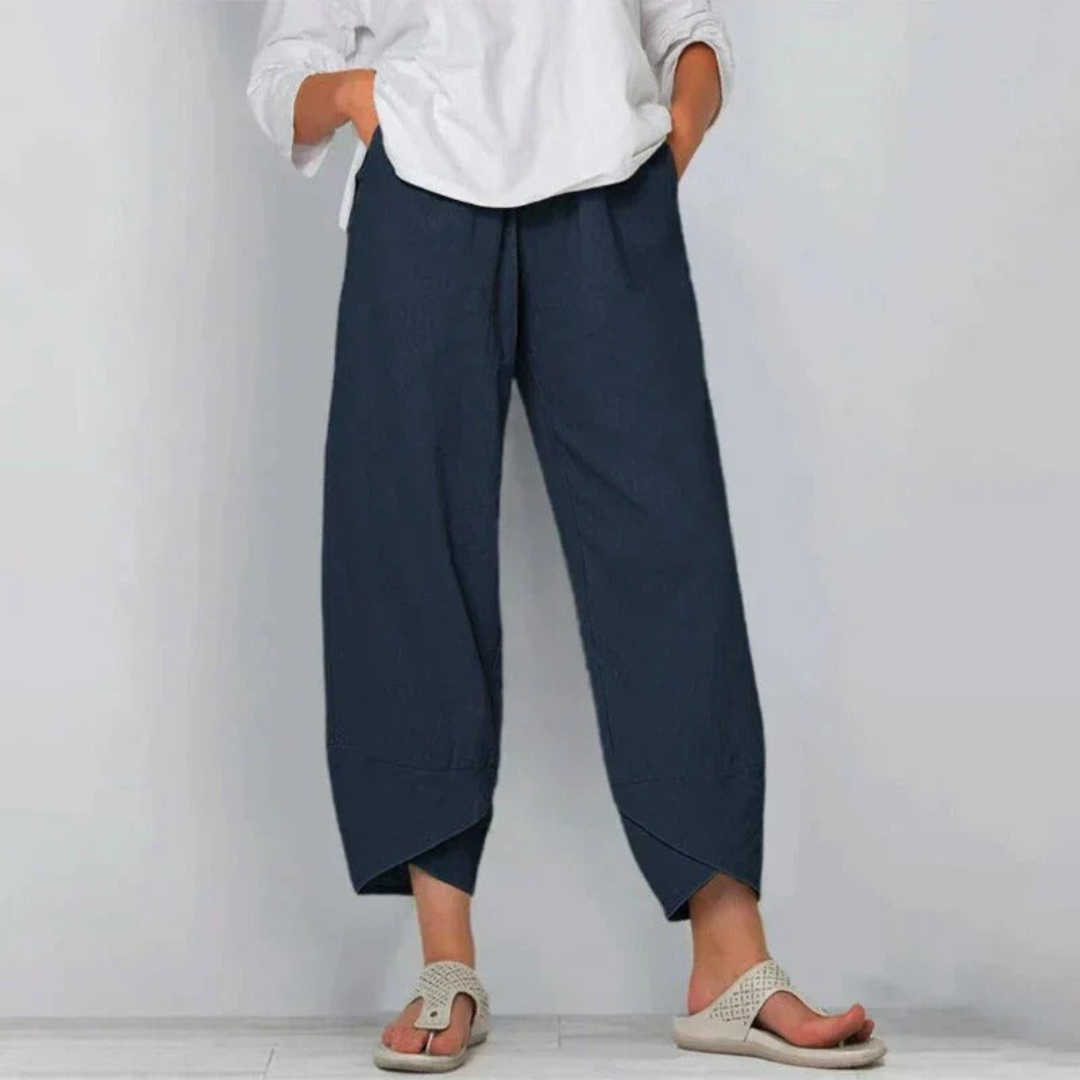 Juliane | Dame Brede Ben Casual Cropped Bukser