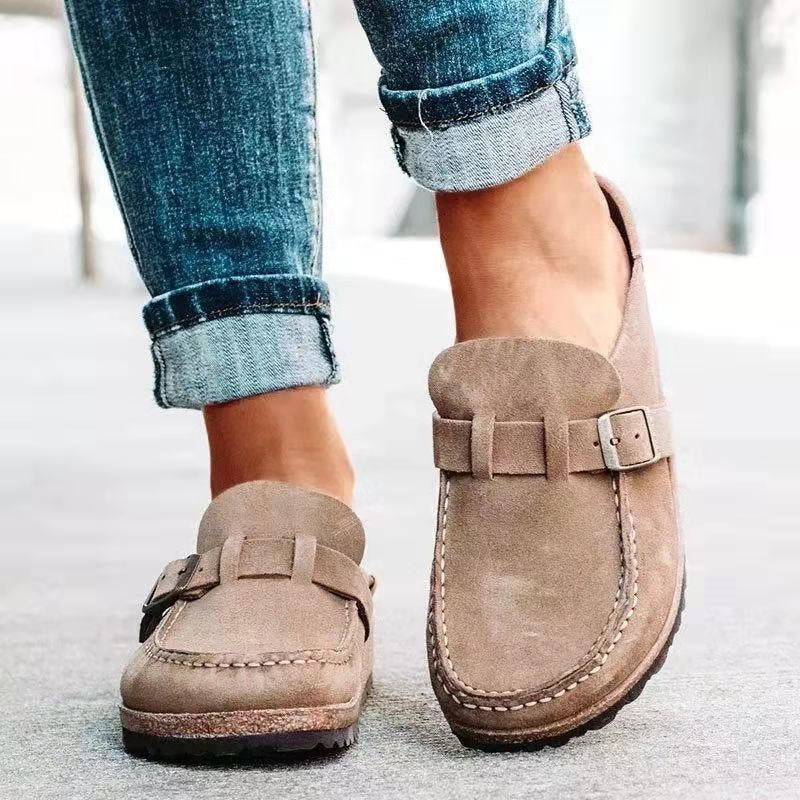 Olga | Kvinders Slip On Loafers Med Spænde