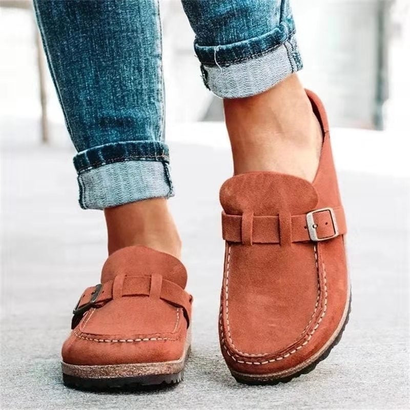 Olga | Kvinders Slip On Loafers Med Spænde