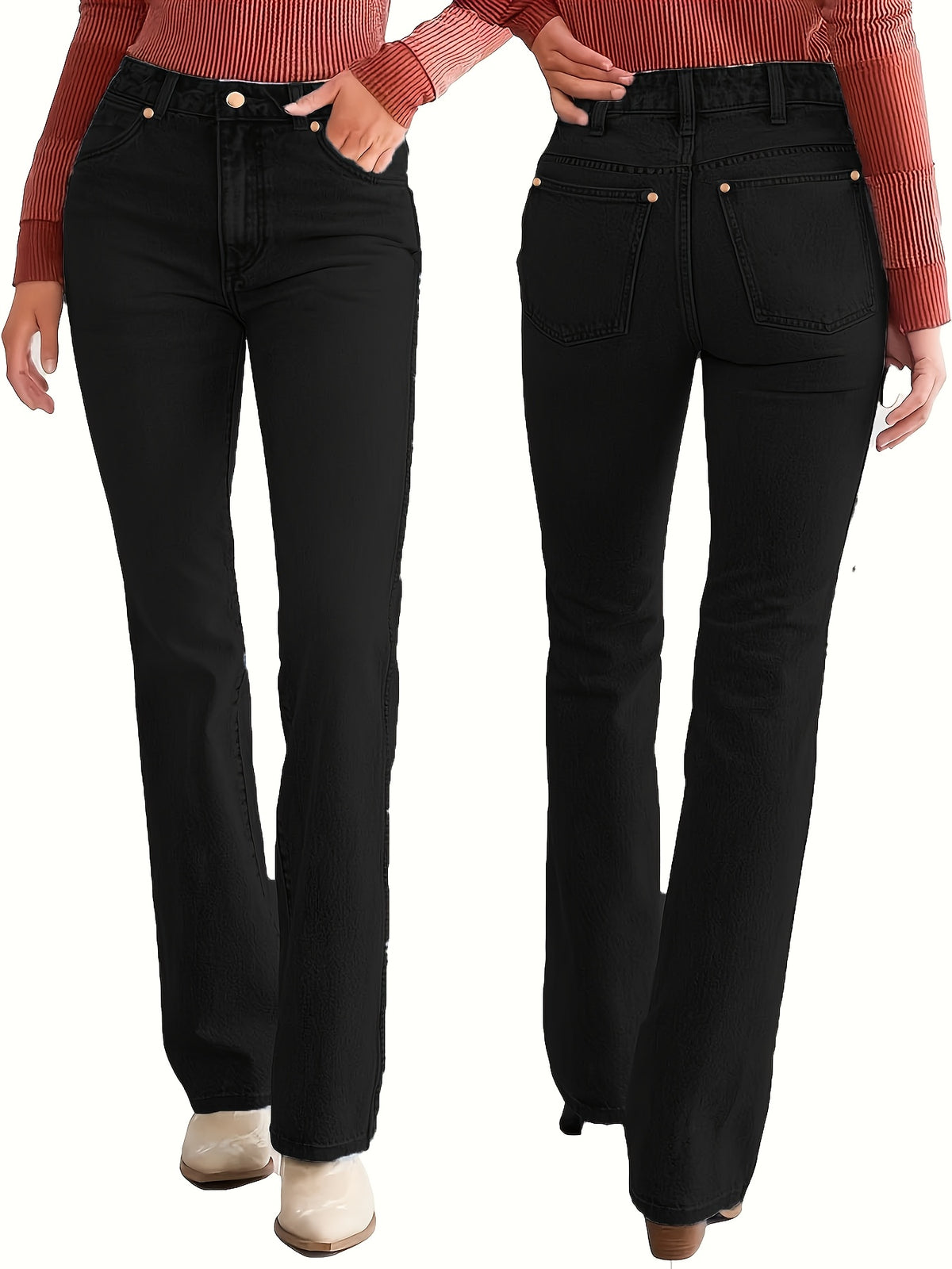 Isabella™ | Stretch-jeans med elegante detaljer