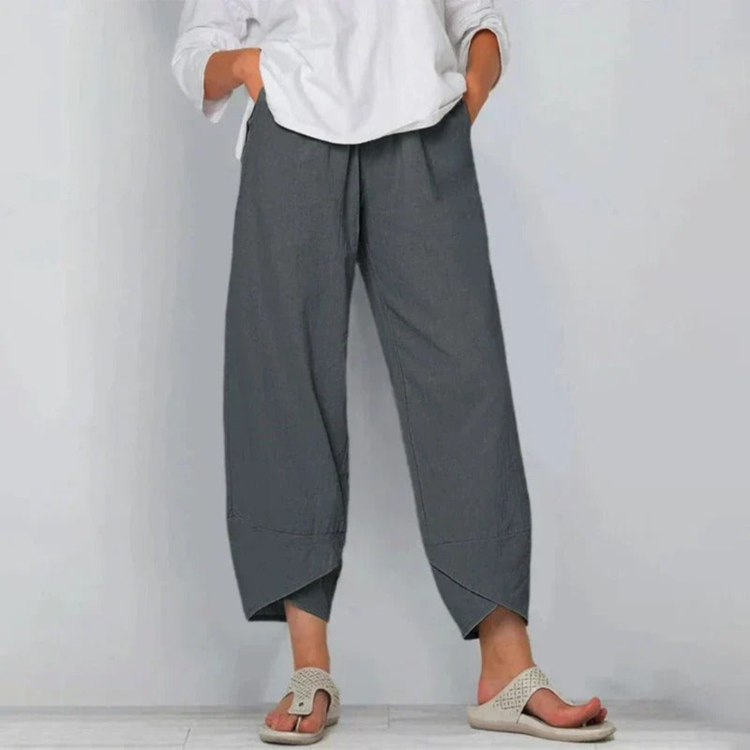 Juliane | Dame Brede Ben Casual Cropped Bukser