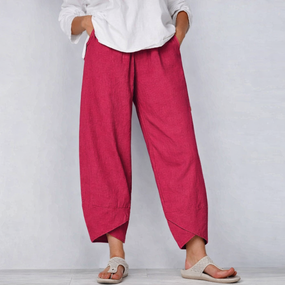 Juliane | Dame Brede Ben Casual Cropped Bukser