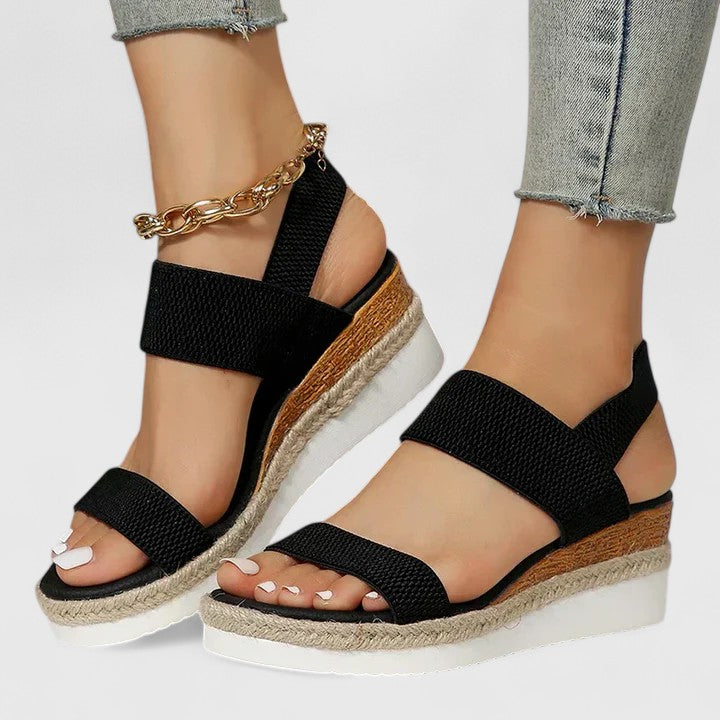 Dagmar | Kvinders Ortopædiske Platform Sandaler Med Remme