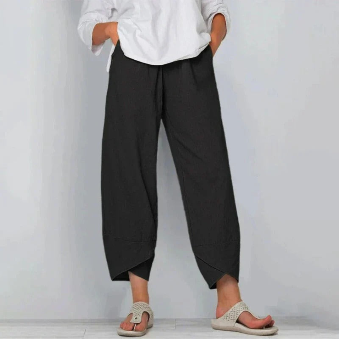 Juliane | Dame Brede Ben Casual Cropped Bukser