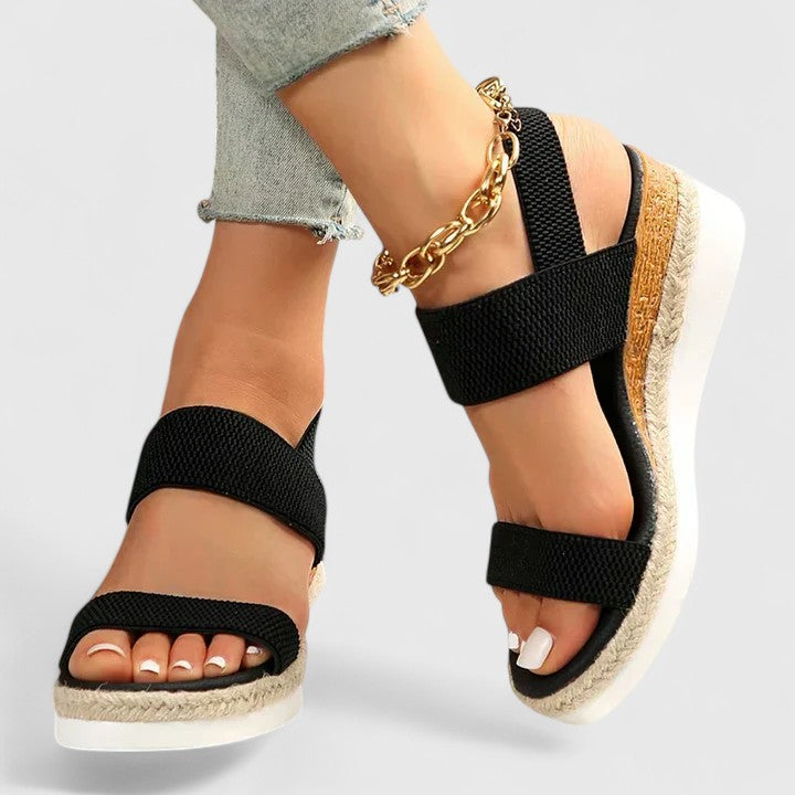 Dagmar | Kvinders Ortopædiske Platform Sandaler Med Remme