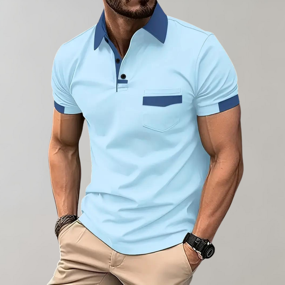 Daniel | Casual og Elegant Polo med Korte Ærmer