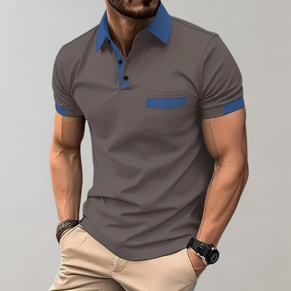 Daniel | Casual og Elegant Polo med Korte Ærmer