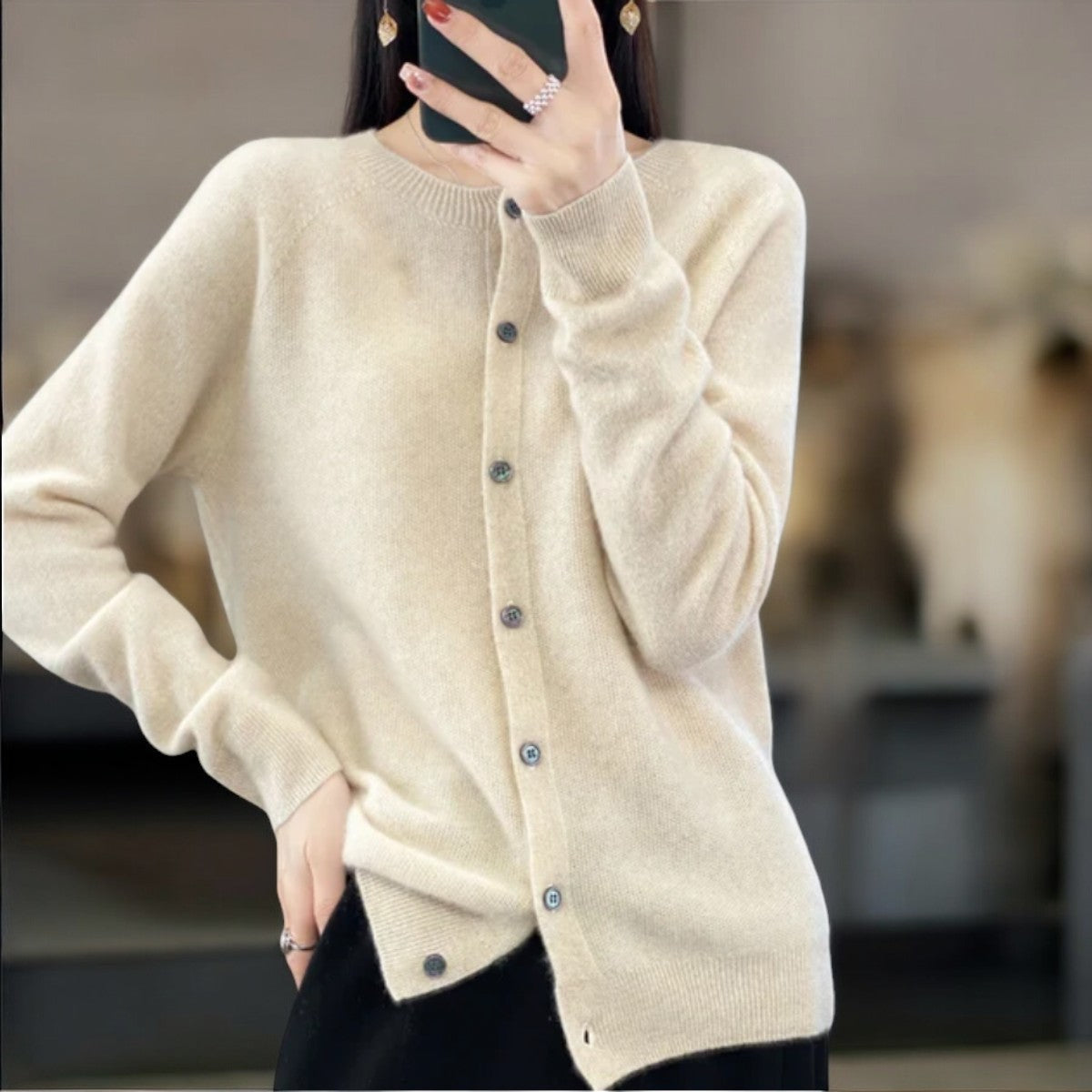 Annika | Blød og elegant uldcardigan