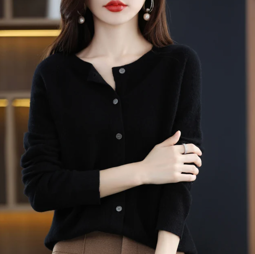 Annika | Blød og elegant uldcardigan