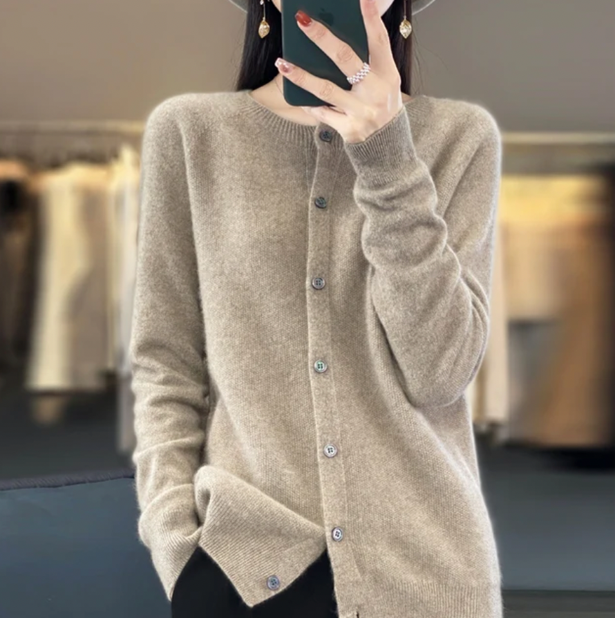 Annika | Blød og elegant uldcardigan