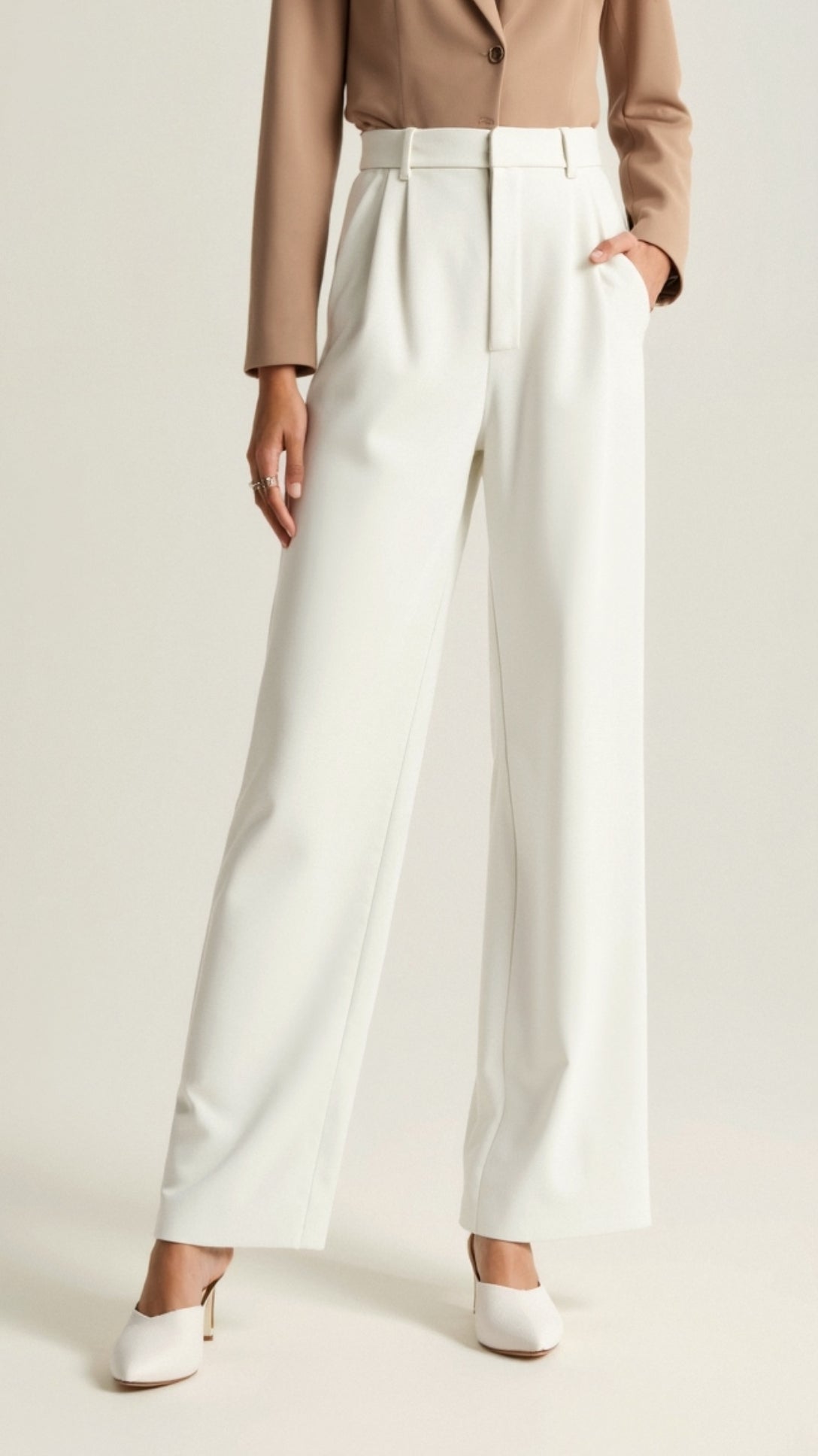 Rosanne | Dame Forårs Højtaljede Vide Bukser