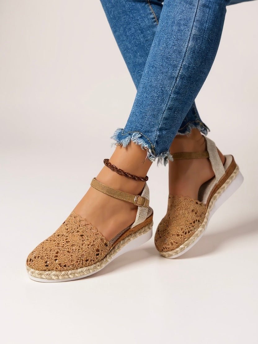Freja | Boho Hæklet Platform Sandaler Kvinder Vævet Sommersko