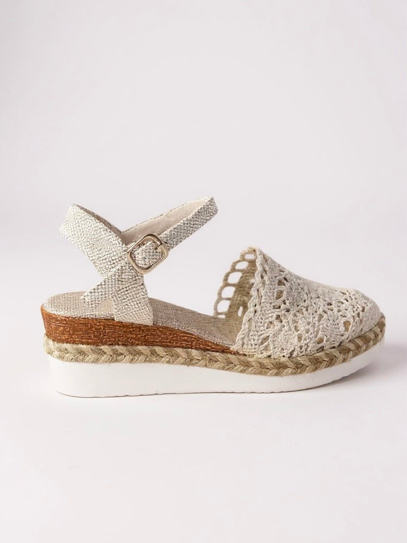 Freja | Boho Hæklet Platform Sandaler Kvinder Vævet Sommersko