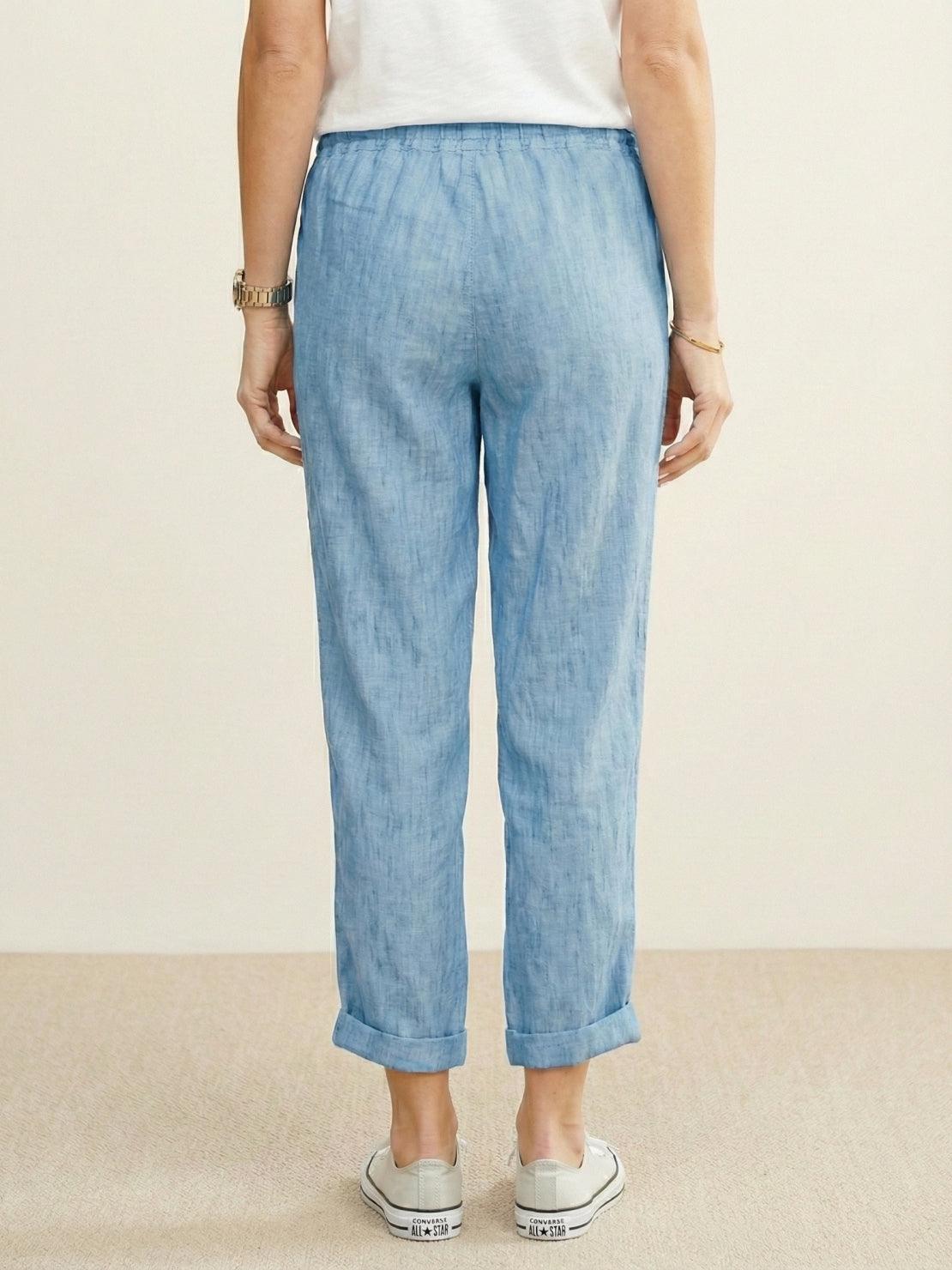 Susanne | Dame Snøre Talje Afslappede Slim Fit Bukser