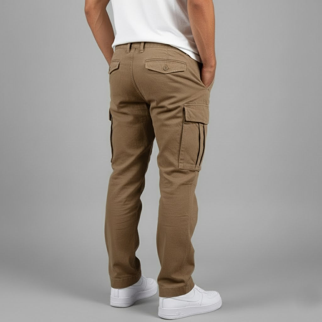 Jørn | Herres cargobukser med afslappet pasform og sidelommer i streetwear-stil