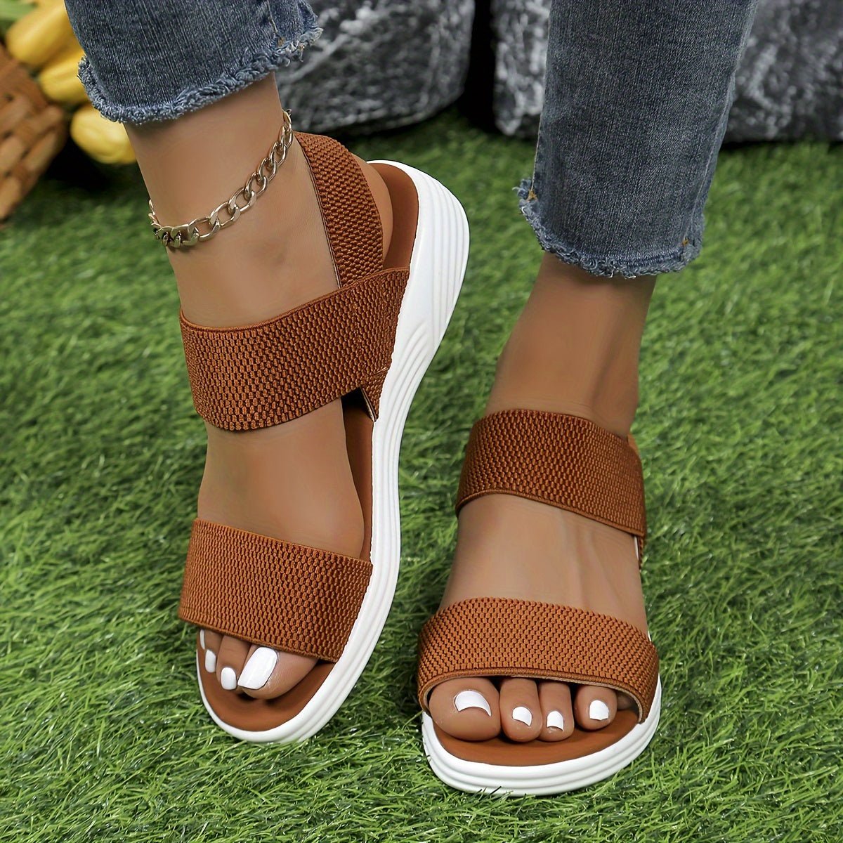 Emma | Cross-Strap Sandaler Polstrede Komfort Hverdags
