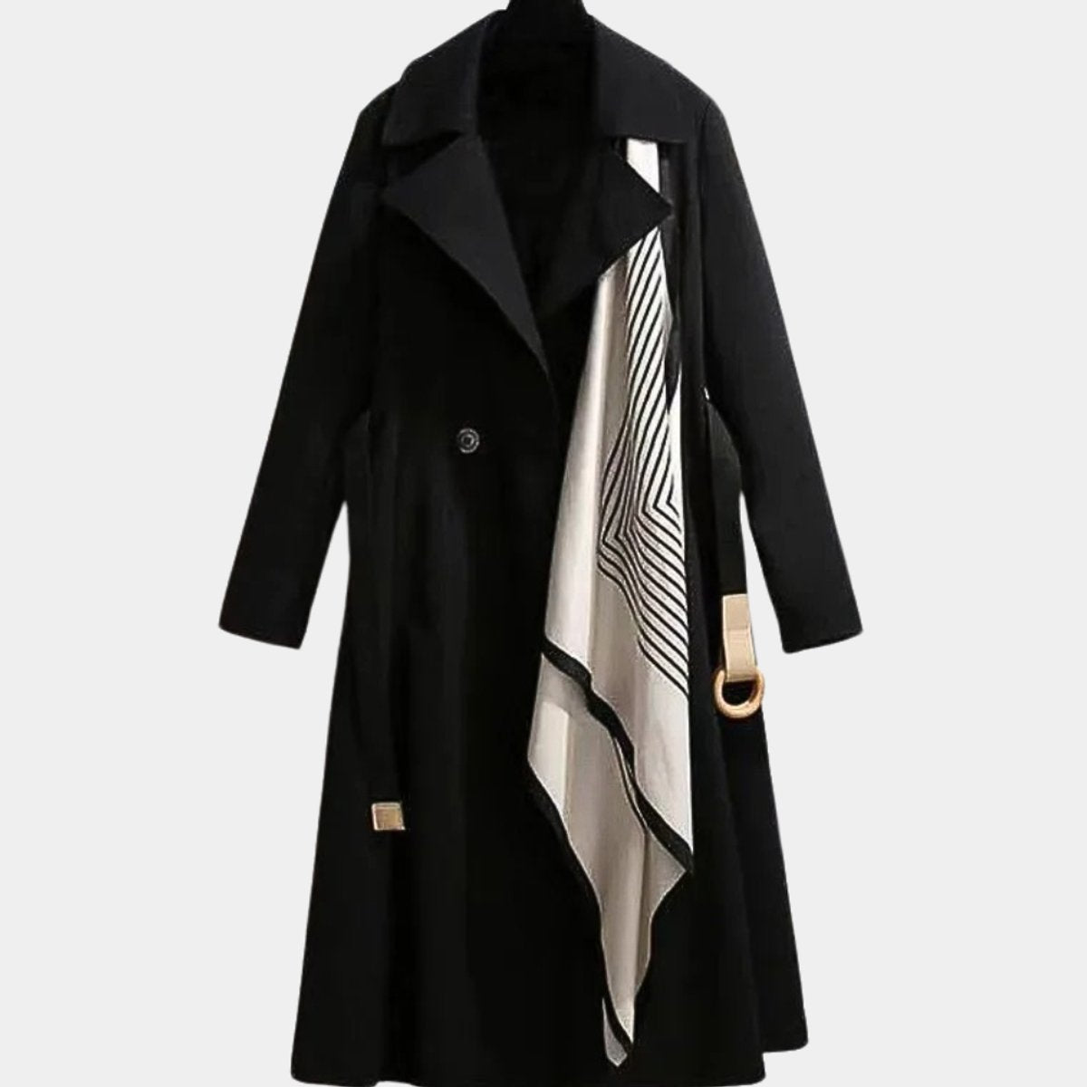 Nora | Dame Elegant Bæltet Trench Coat Klassisk Snit Hverdagsfrakke