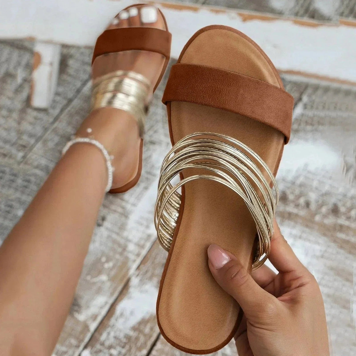 Freja | Dame Ortopædiske Sandaler Slip-On Komfort
