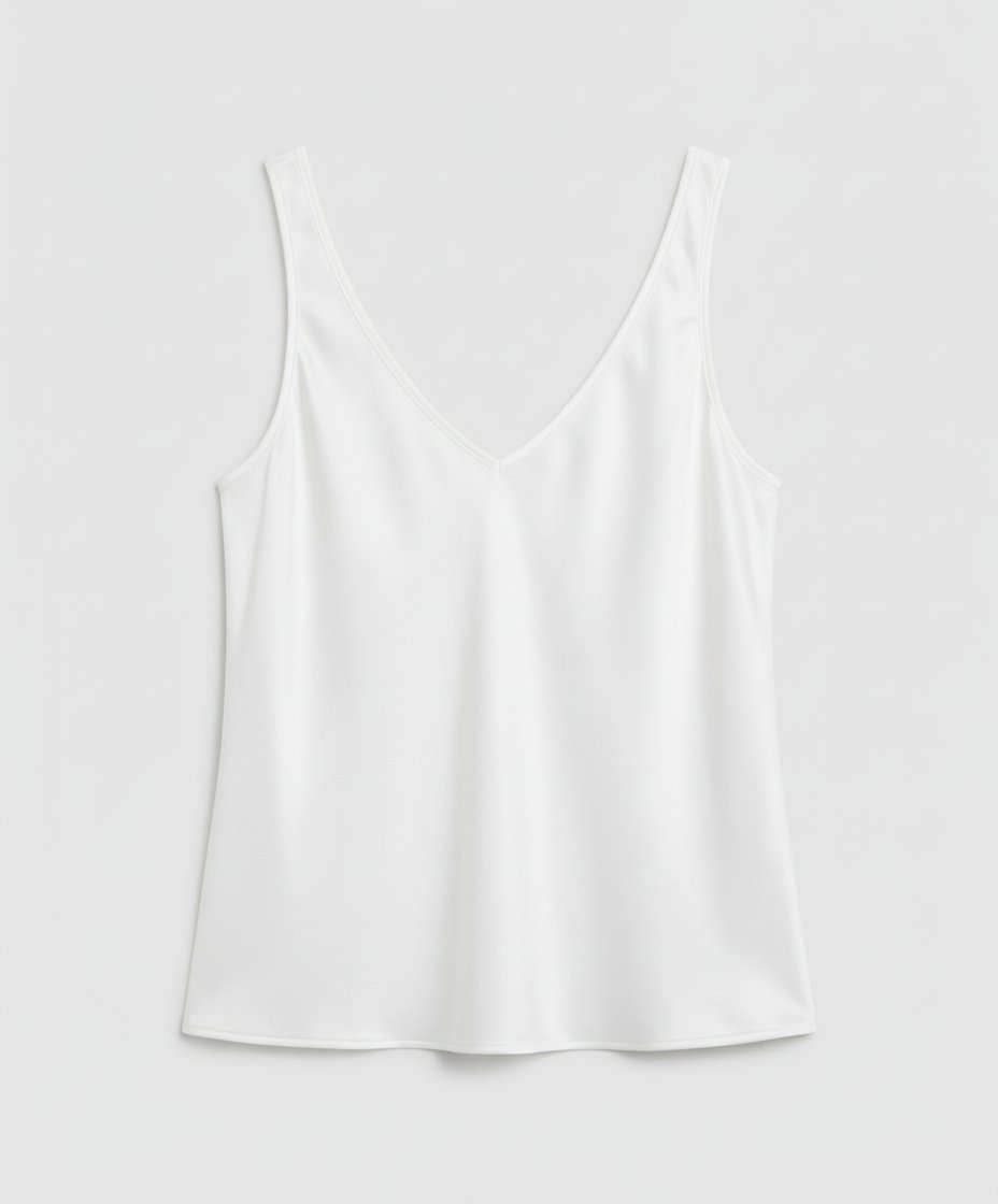 Ida | Dame Satin Camisole V-hals Brede Stropper