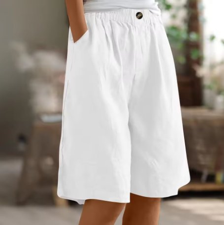 Ella | Dame Shorts Afslappet Pasform Elastisk Talje