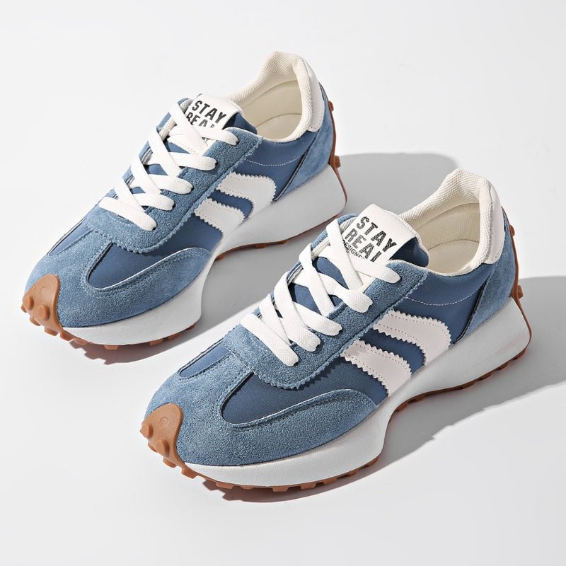 Clara | Damers Retro Platform Chunky Sneakers med Snørebånd