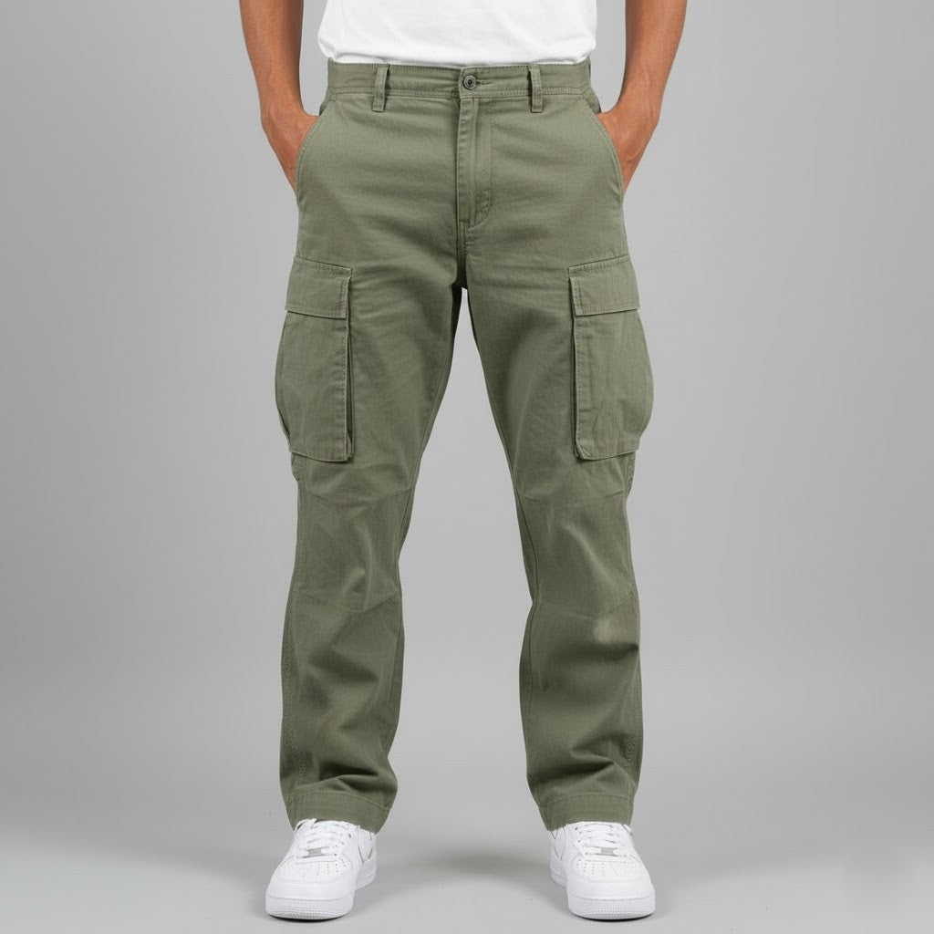 Jørn | Herres cargobukser med afslappet pasform og sidelommer i streetwear-stil