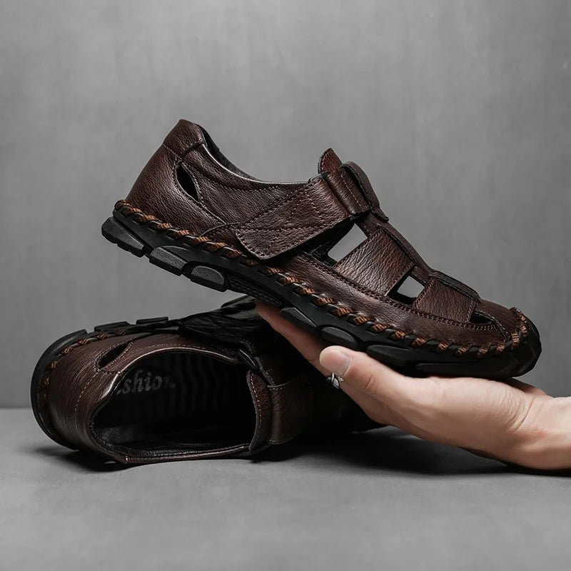 Victor | Fisherman Sandaler Ægte Læder Lukket Tå Herre