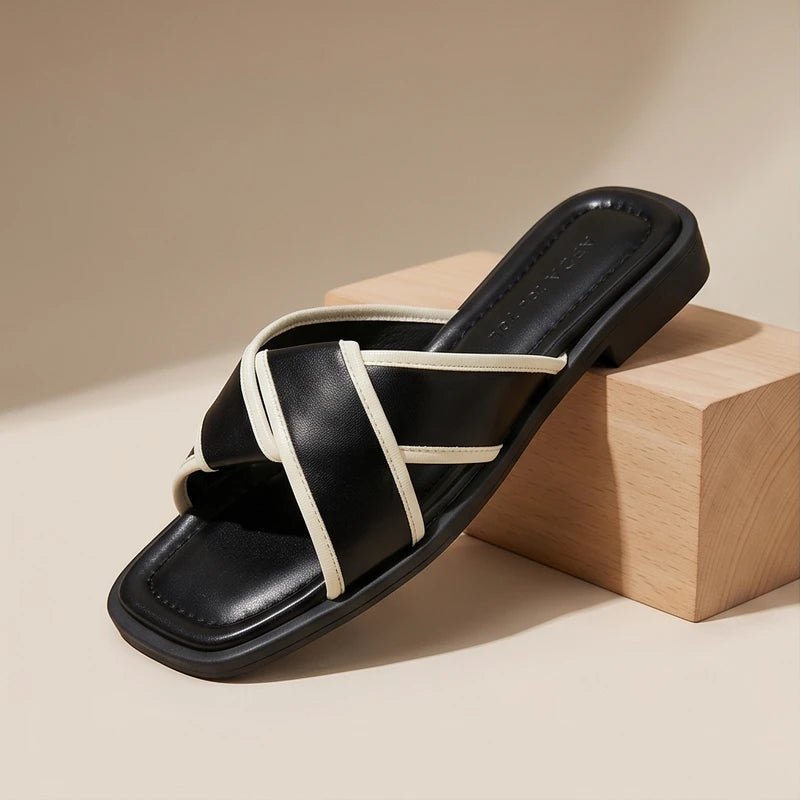 Josefine | Fisherman Sandaler Kryds Remme Dame Slip-On Flade