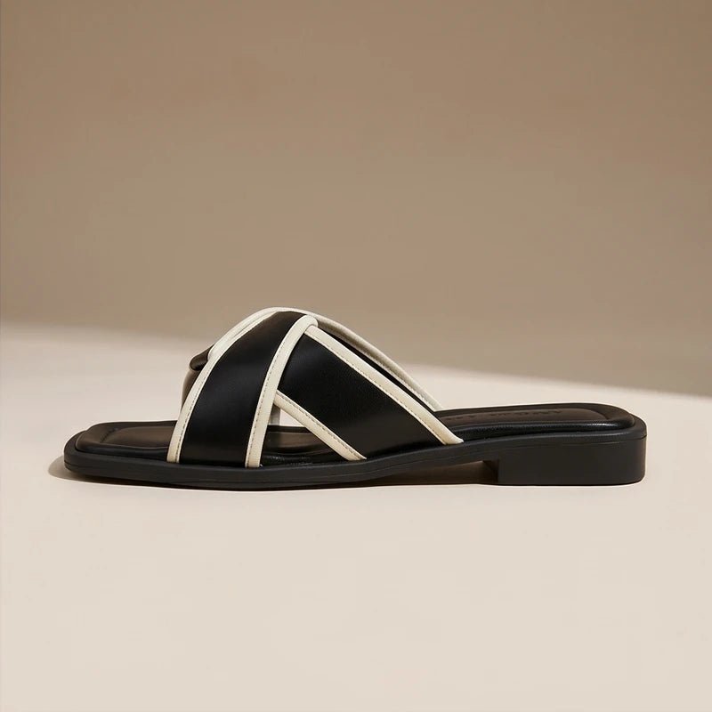 Josefine | Fisherman Sandaler Kryds Remme Dame Slip-On Flade