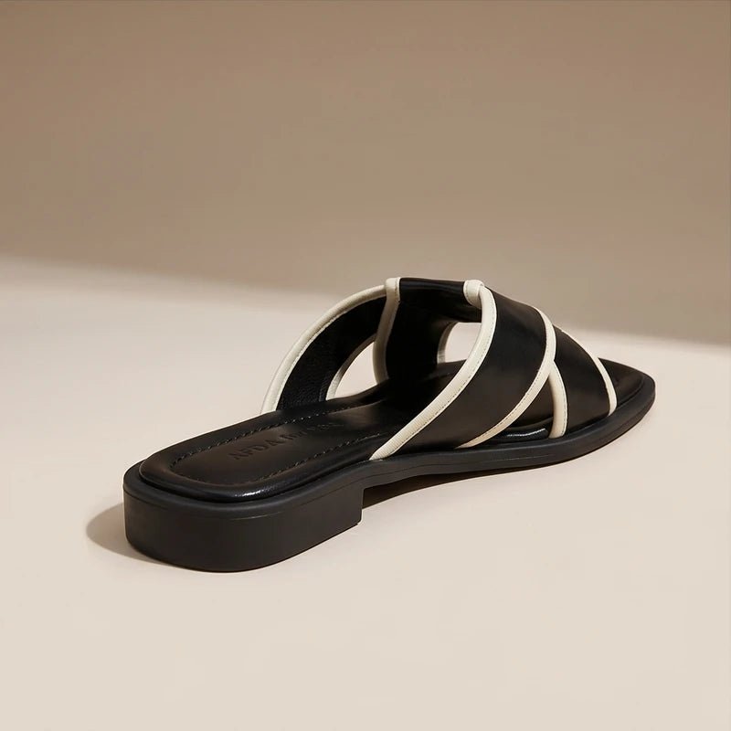 Josefine | Fisherman Sandaler Kryds Remme Dame Slip-On Flade
