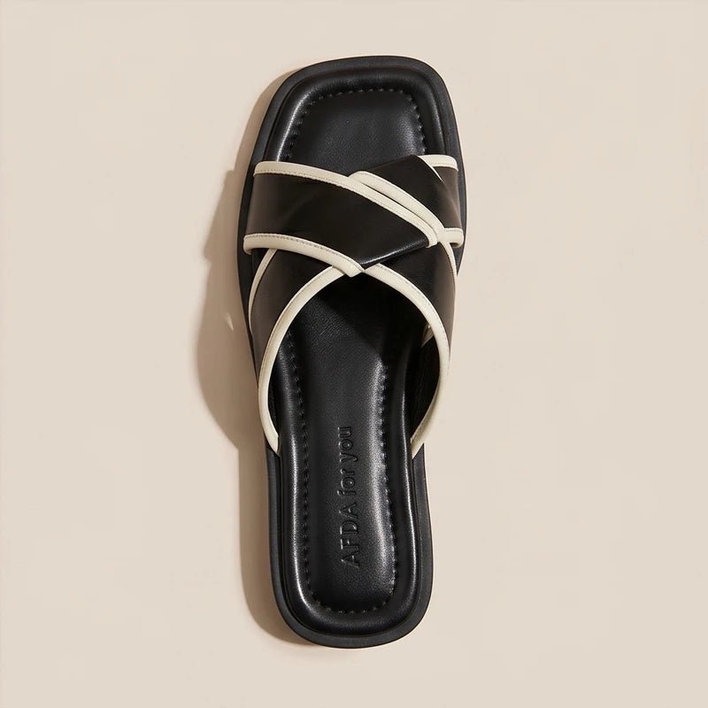 Josefine | Fisherman Sandaler Kryds Remme Dame Slip-On Flade