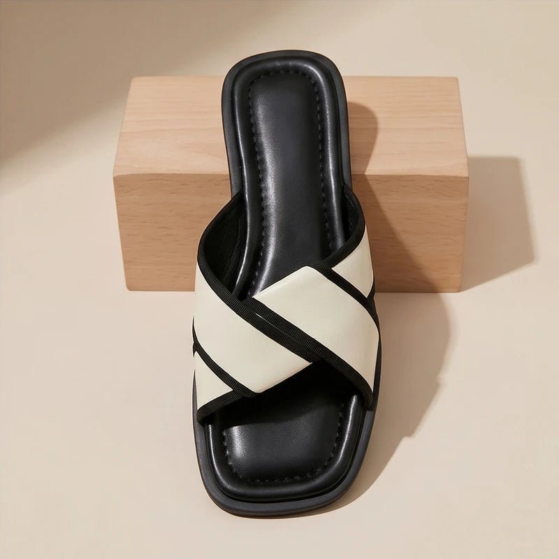 Josefine | Fisherman Sandaler Kryds Remme Dame Slip-On Flade