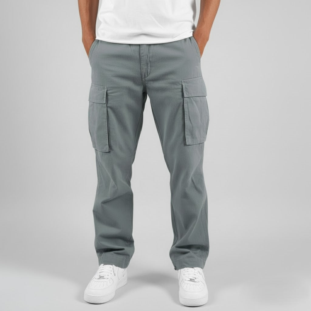 Jørn | Herres cargobukser med afslappet pasform og sidelommer i streetwear-stil