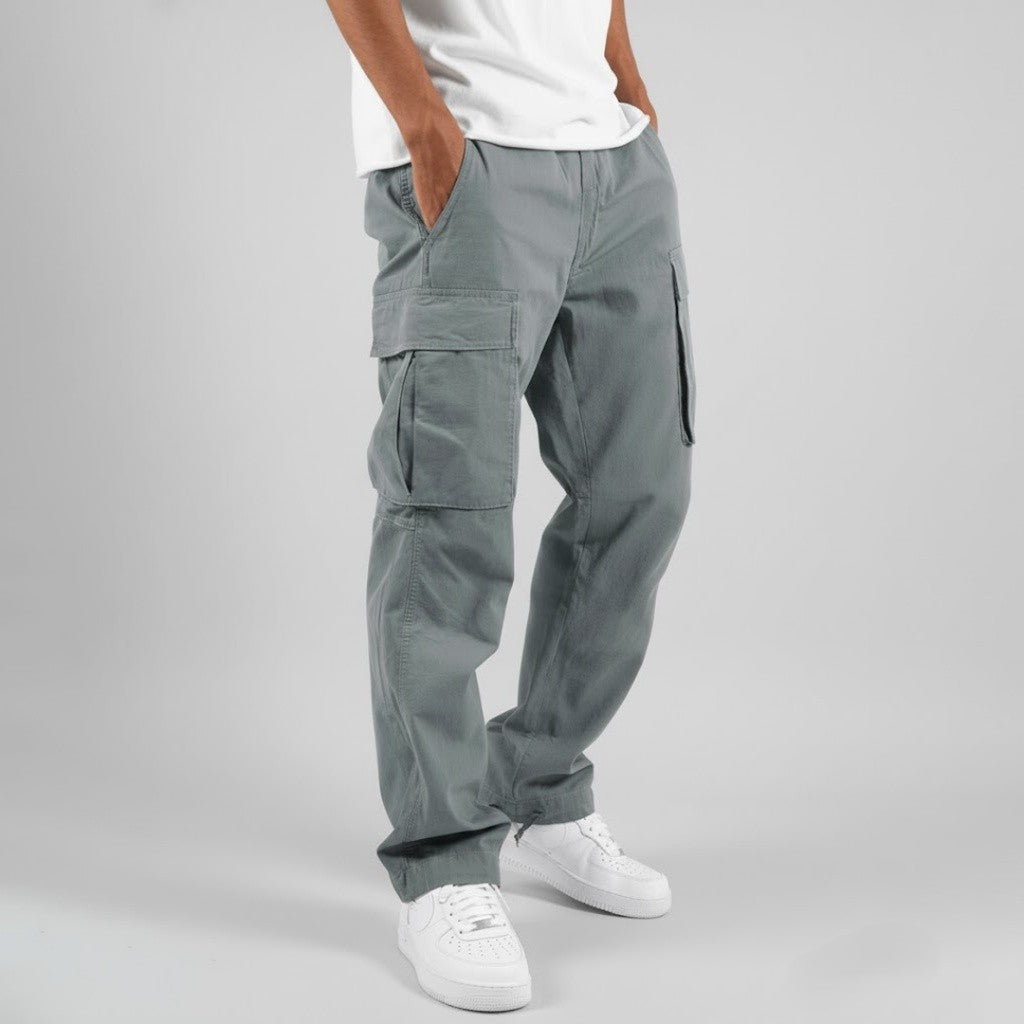 Jørn | Herres cargobukser med afslappet pasform og sidelommer i streetwear-stil