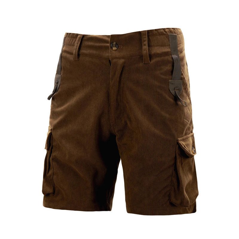 Lucas | Herre Cargo Shorts Fløjlskorduroy Knælange Multifunktionelle