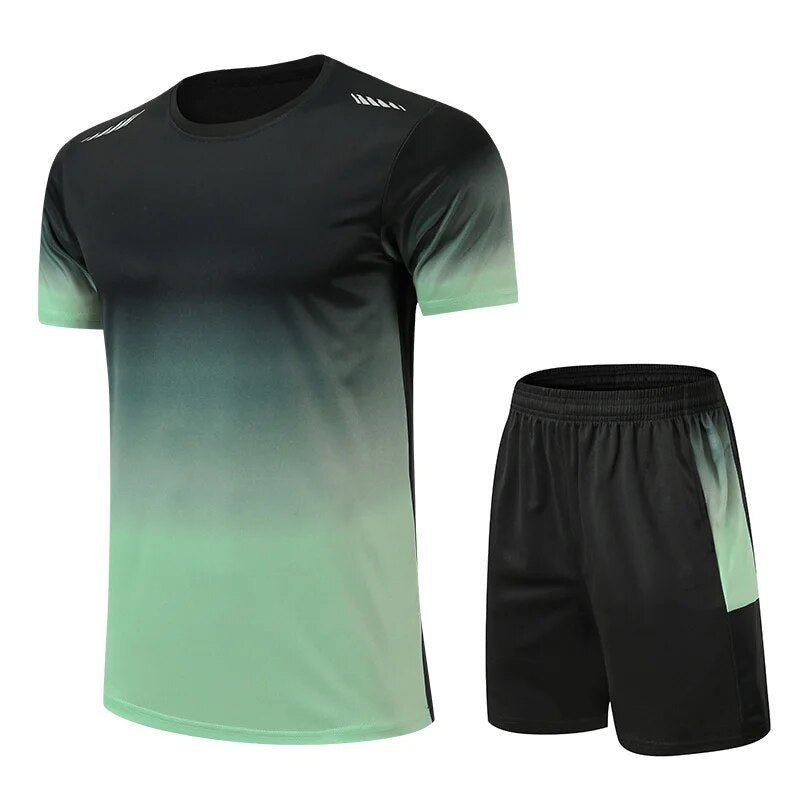 Malthe | Herre Sportsæt Åndbart Hurtigtørrende T-Shirt Shorts Træningssæt