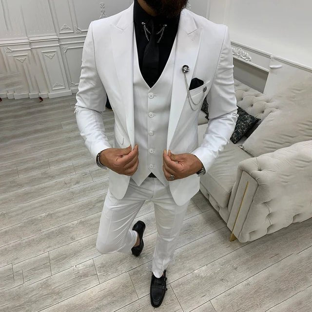 Henrik | Herre Tre-Delt Jakkesæt Single-Breasted Notched Lapel
