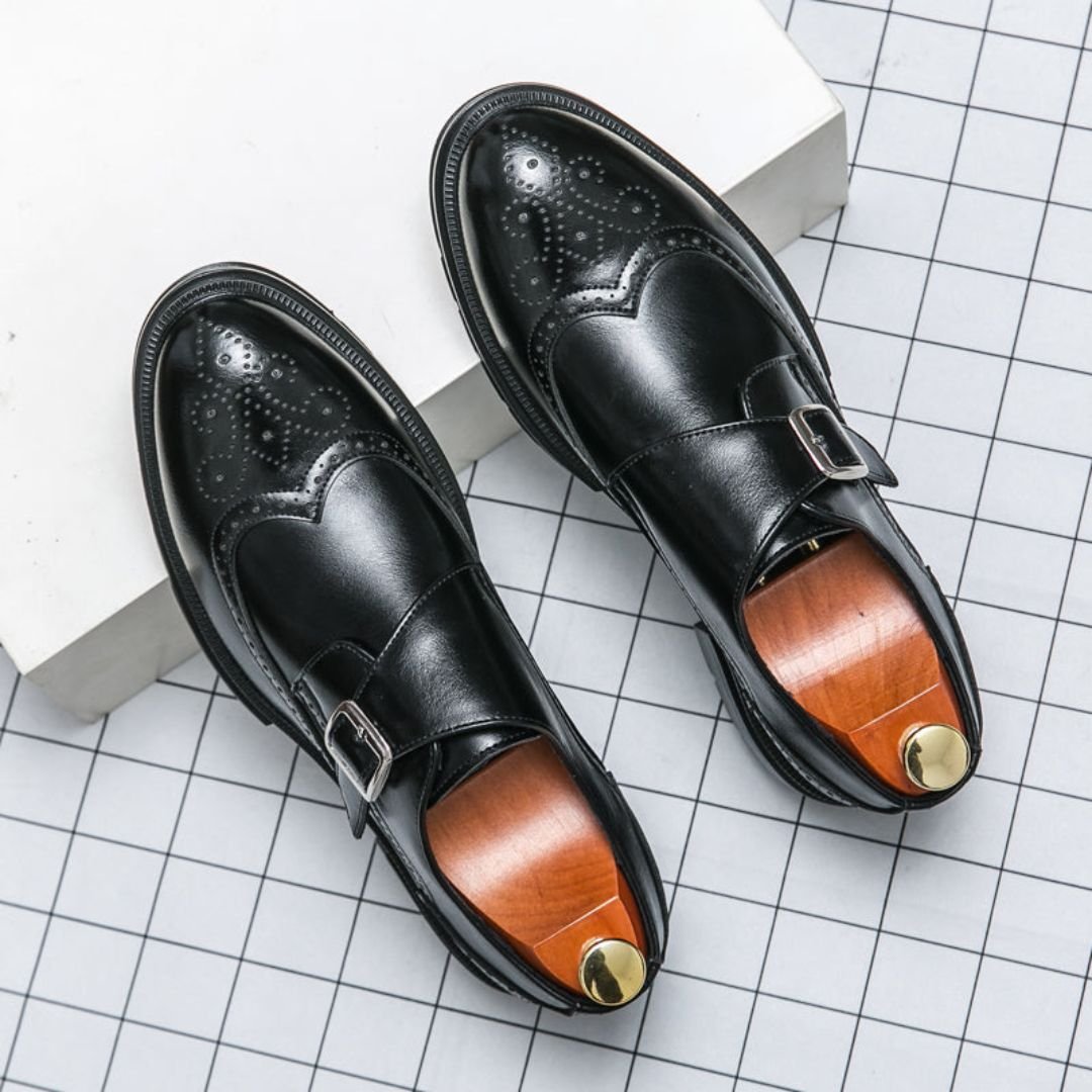 Frederik | Herresko Monk Strap Wingtip Brogue Formelle Lædersko