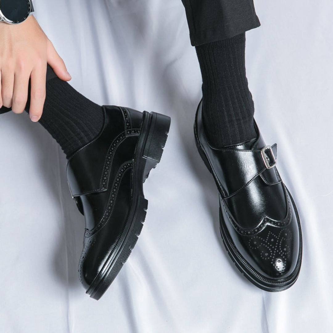 Frederik | Herresko Monk Strap Wingtip Brogue Formelle Lædersko
