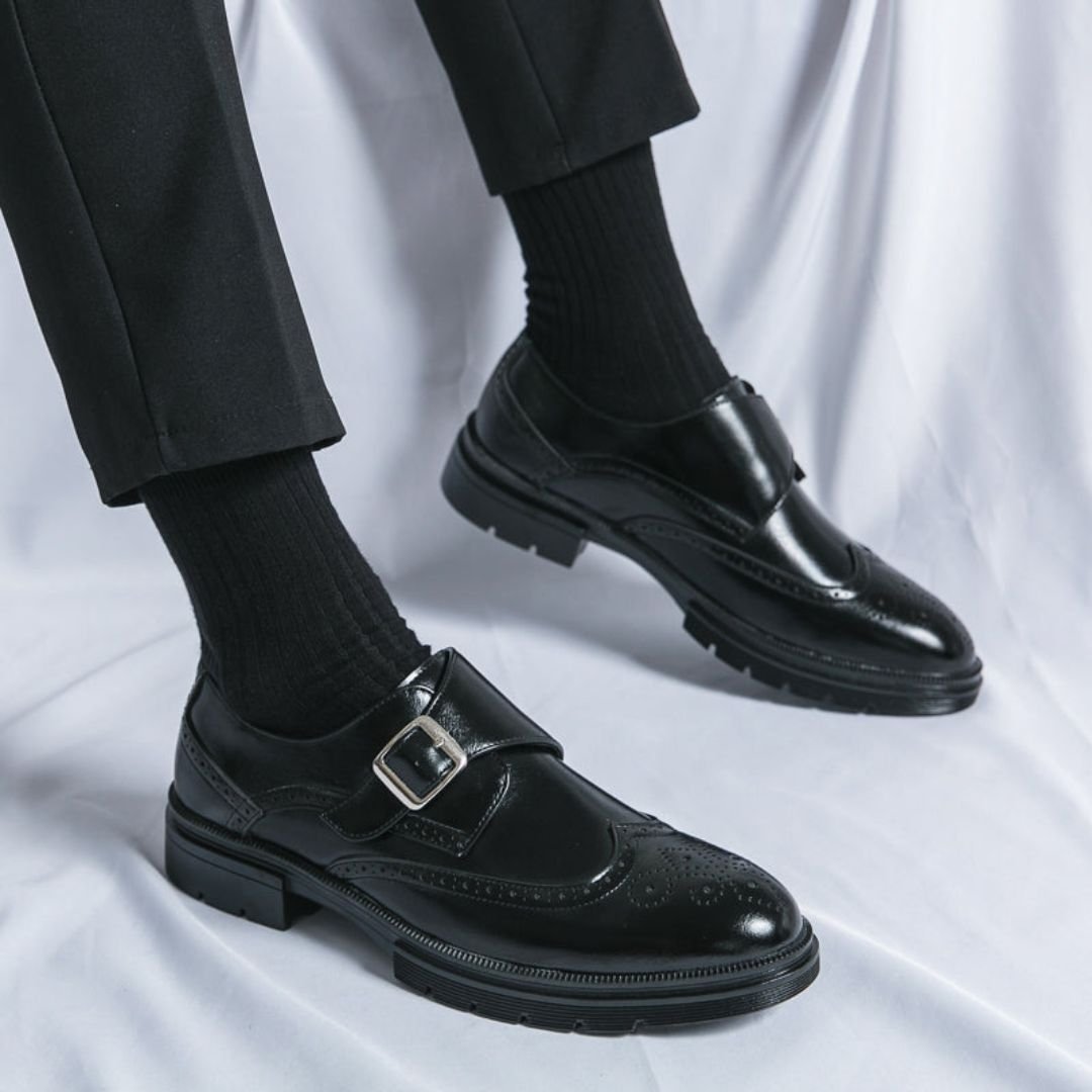 Frederik | Herresko Monk Strap Wingtip Brogue Formelle Lædersko