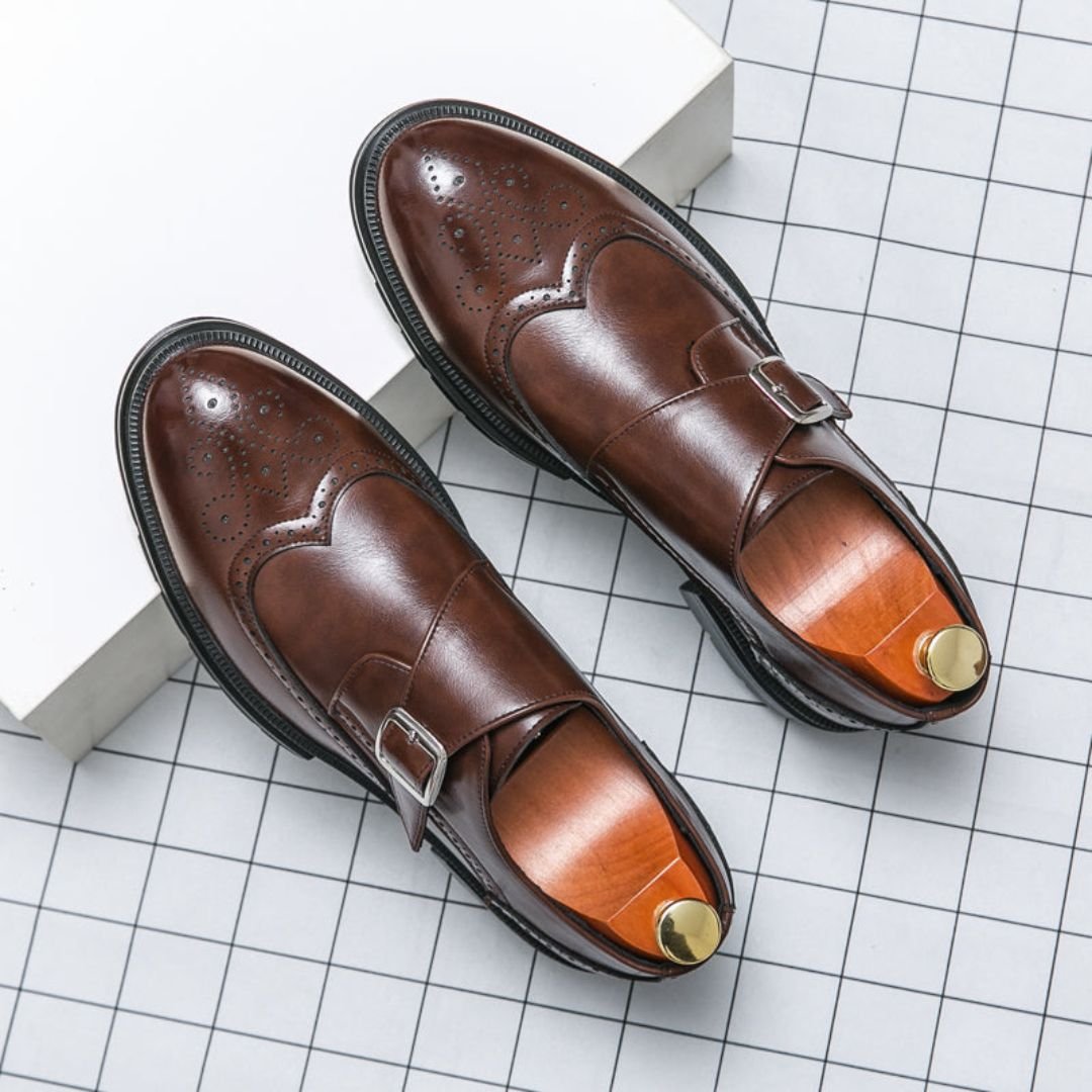 Frederik | Herresko Monk Strap Wingtip Brogue Formelle Lædersko
