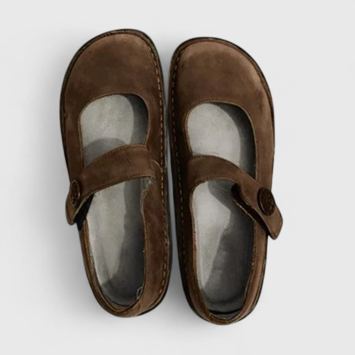 Vilma | Kvinders Slip On Sko Med Rem Detalje