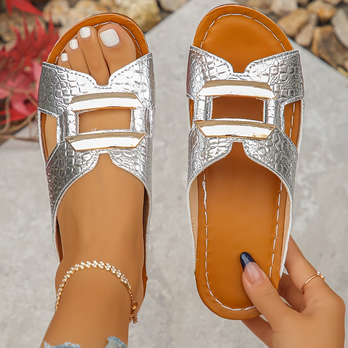 Freja | Orthopædiske Sandaler Slip-On Platform Spænde