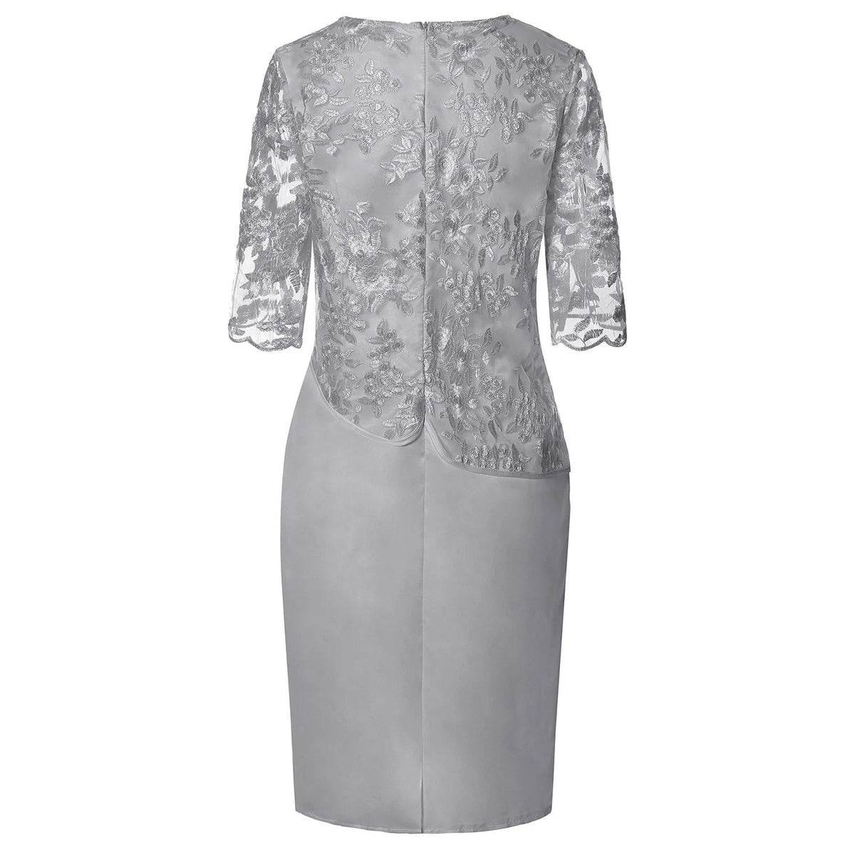 Liv | Plus Size Midi Kjole Blonde Detaljer Elegant Festkjole