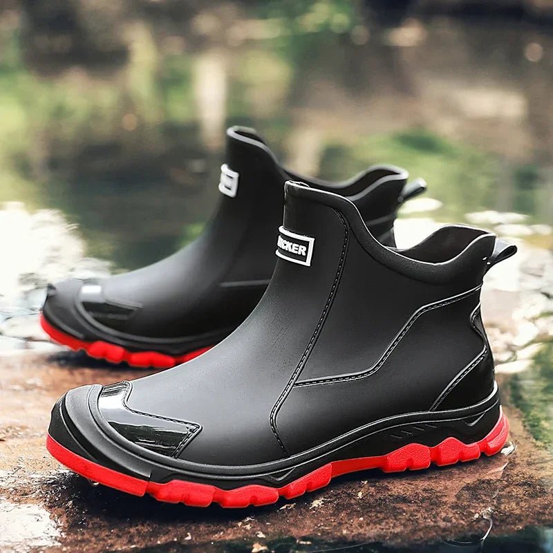 Magnus | Waterproof støvler ankelstøvler gummimateriale slip-on
