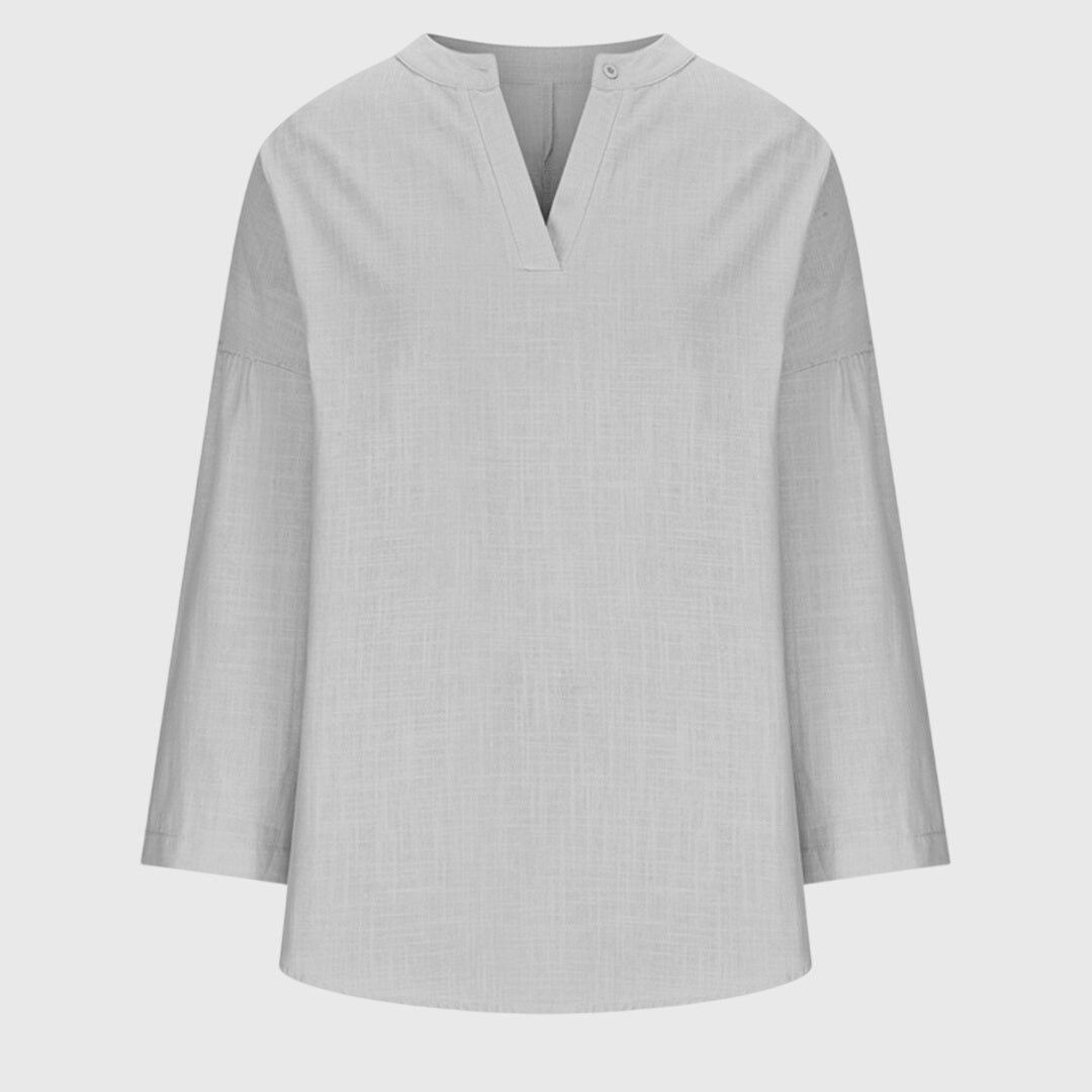 Birgitta | Dame Løs Pasform Langærmet Casual Top