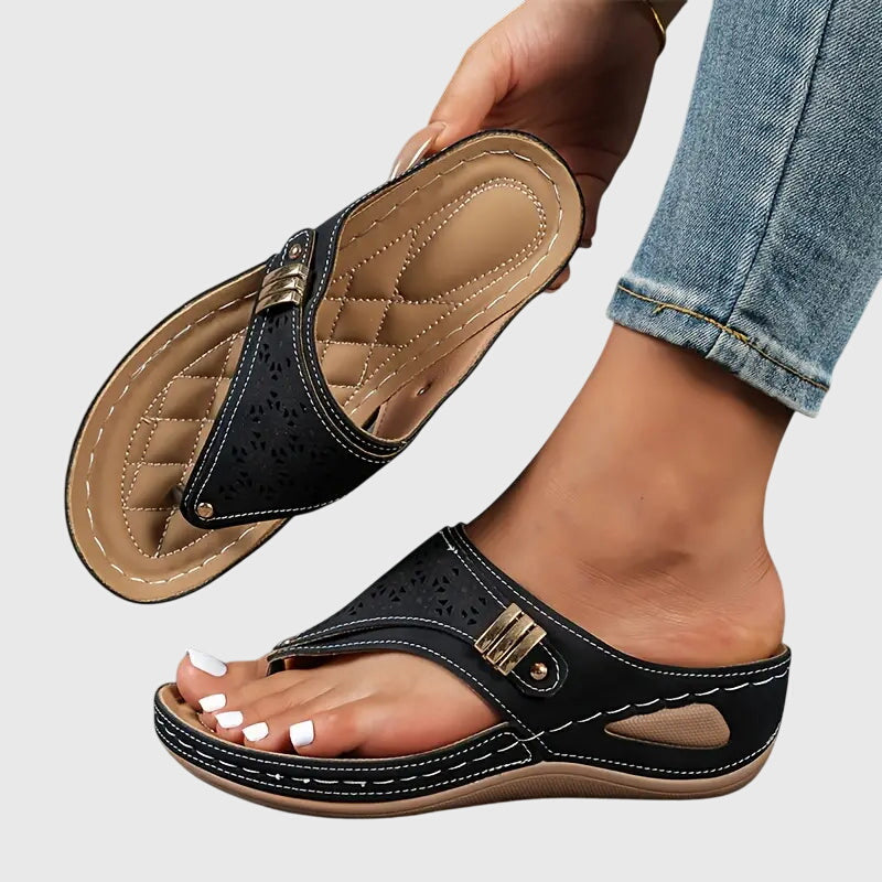 Adele | Kvinders Slip On Flade Sandaler