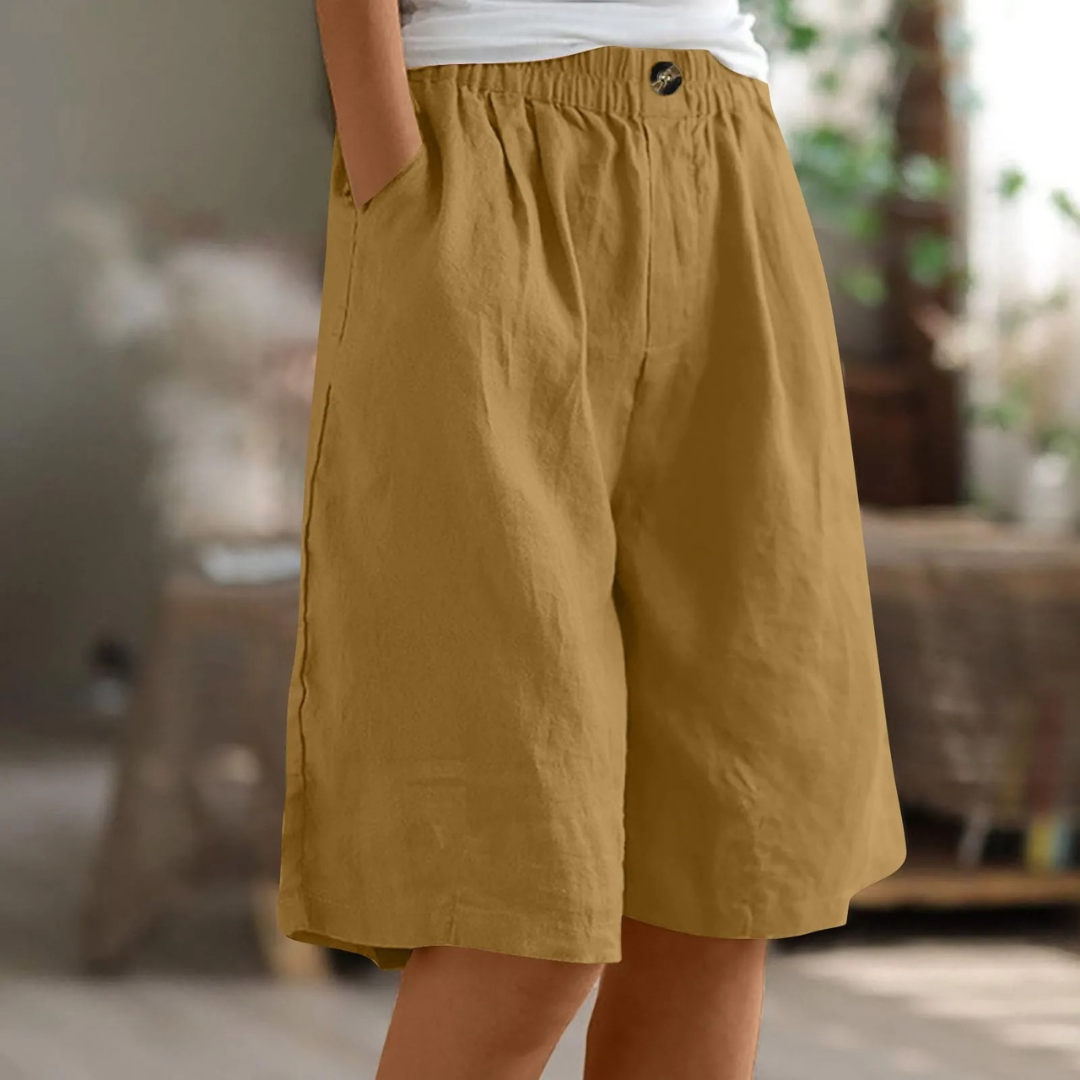Marianne | Dame Brede Ben Casual Shorts Med Lommer