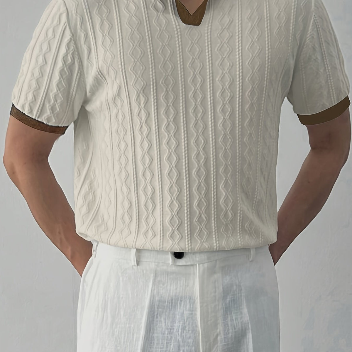 Luca™ | Textured Knit Polo